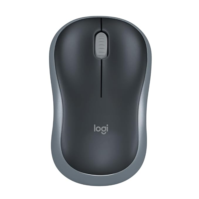 Logitech M186 Wireless Mouse, 2.4GHz with USB Mini Receiver, Compatible with PC, Mac, Laptop Logitech