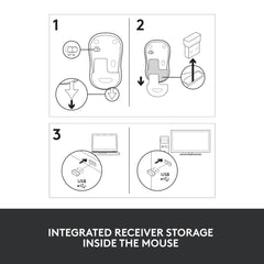 Logitech M186 Wireless Mouse, 2.4GHz with USB Mini Receiver, Compatible with PC, Mac, Laptop Logitech