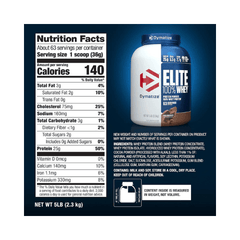 Dymatize Elite Whey Protein | Pre and Post Workout Protein Powder5 lbs, 2.26 kg Dymatize