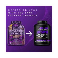 MuscleTech Veg Mass Gainer-Triple Chocolate Brownie (3Kg Powder(10 Servings)-MassTech Extreme 2000 Weight Gainer 30g Protein Muscletech