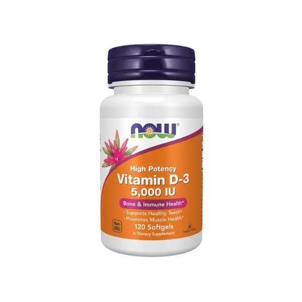 Now Foods Vitamin D-3 5000 IU Softgels Now Foods
