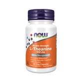 Now Foods L-Theanine, Double Strength 200 mg Veg Capsules Now Foods