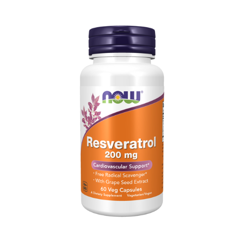 Now Foods, Natural Resveratrol, 200 mg, 60 Veggie Capsules Now Foods