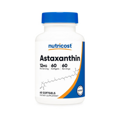 Nutricost Astaxanthin 12mg, 60 Softgel Capsules Nutricost