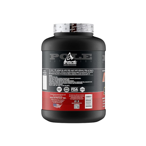 Pole Nutrition Isolate 100% Hydrolyzed Whey Protein - 2.26 Kg (5 Lb), Rich Chocolate Pole Nutrition