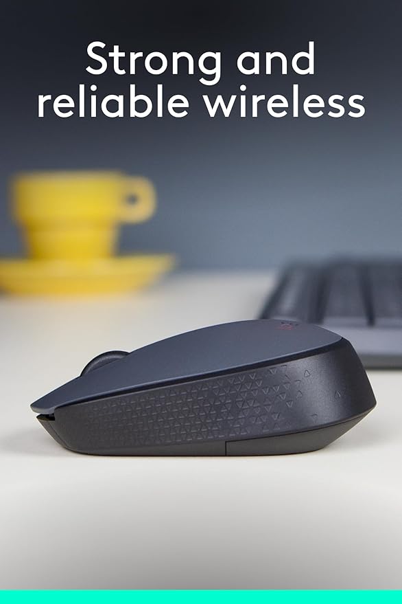 Logitech M170 Wireless Mouse, 2.4 GHz with USB Mini Receiver, Optical Tracking, 12-Months Battery Life