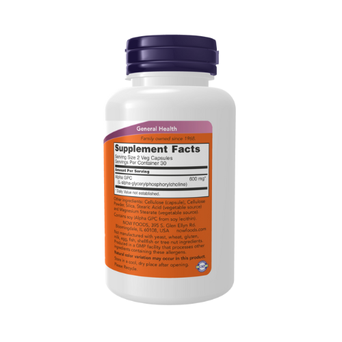 Now Foods Alpha GPC 300 mg Veg Capsules Now Foods