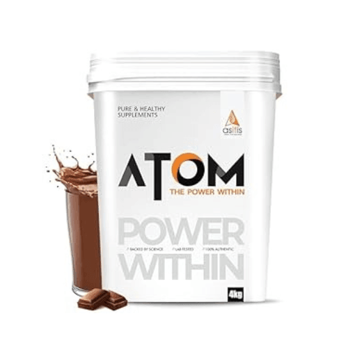 AS-IT-IS ATOM Whey Protein 4kg | 27g protein | Digestive Enzymes