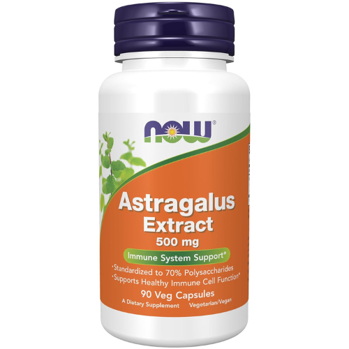Now Foods Astragalus Extract 500mg Veg Capsules, 90-Count