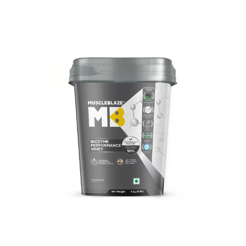 MuscleBlaze Biozyme Performance Whey – 4 kg (8.8 lb) Muscleblaze