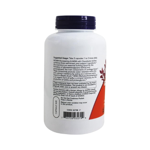 NOW Foods Glucosamine and MSM Joint Health - 180 Veg Capsules Now Foods