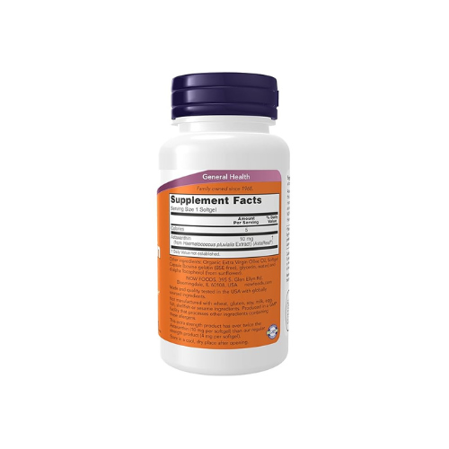 Now Foods Extra Strength Astaxanthin 10mg 60 Softgels Now Foods