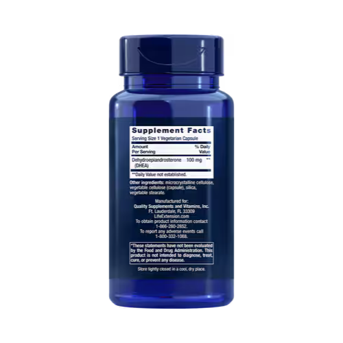 Life Extension DHEA 100 Mg, 60 capsules