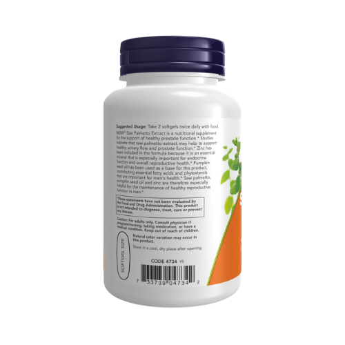 NOW Foods Saw Palmetto Extract — 90 Softgels Now Foods