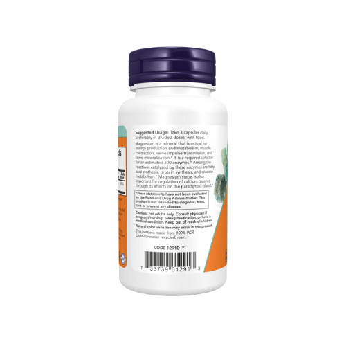 NOW Foods Magnesium Citrate — 120 Veg Capsules