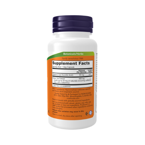 Now Foods Green Tea Extract 400 mg - 100 Veg Capsules Now Foods