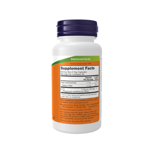 NOW Foods Fo-Ti, Ho Shou Wu 560mg, 100 Veg Capsules Now Foods