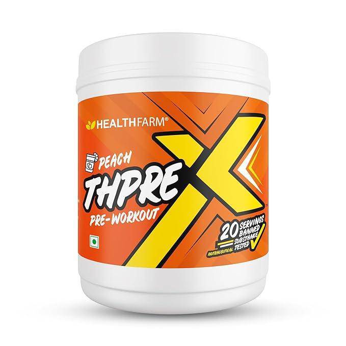 Healthfarm ThPreX Pre-Workout Powder Supplement for Men & Women