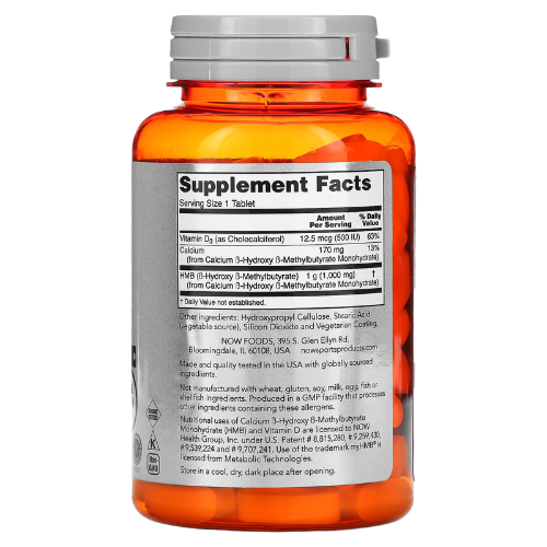 NOW Sports HMB Double Strength 1000 mg - 90 Tablets Now Sports