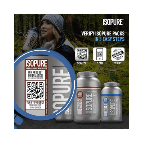 ISOPURE Whey Protein Isolate Powder, 1 Kg Vegetarian protein for Men & Women. Isopure