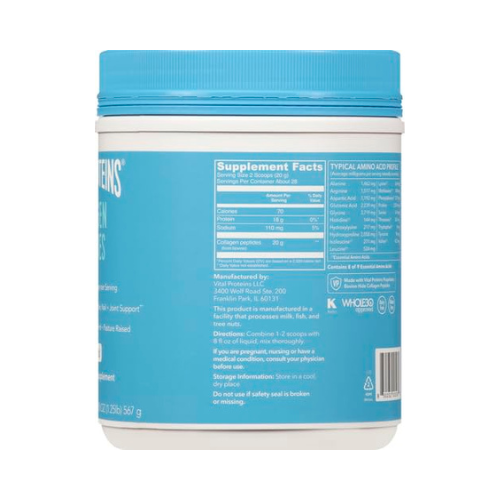 Vital Proteins Collagen Peptides, Unflavored — 19.3 oz (547 g) Vital Proteins