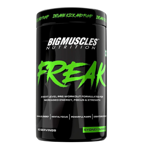 Bigmuscles Nutrition Freak Pre-Workout Sydney Sunset [60 Servings, 360g] BIGMUSCLES