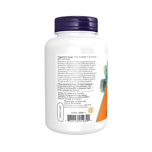 NOW Foods Magnesium Glycinate – 180 Tablets Now Foods