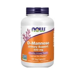 Now Foods D-Mannose 500 mg 120 Veg Capsules