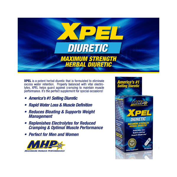 MHP Xpel Diuretic (Rapid Water Loss) 80 capsules MHP