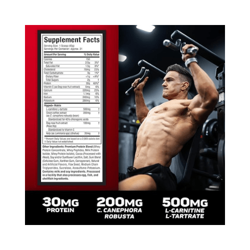 MuscleTech Performance Series Nitrotech Ripped | 30gm 907g Muscletech