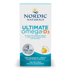 Nordic Naturals Ultimate Omega-D3 Lemon, 120 Soft Gels