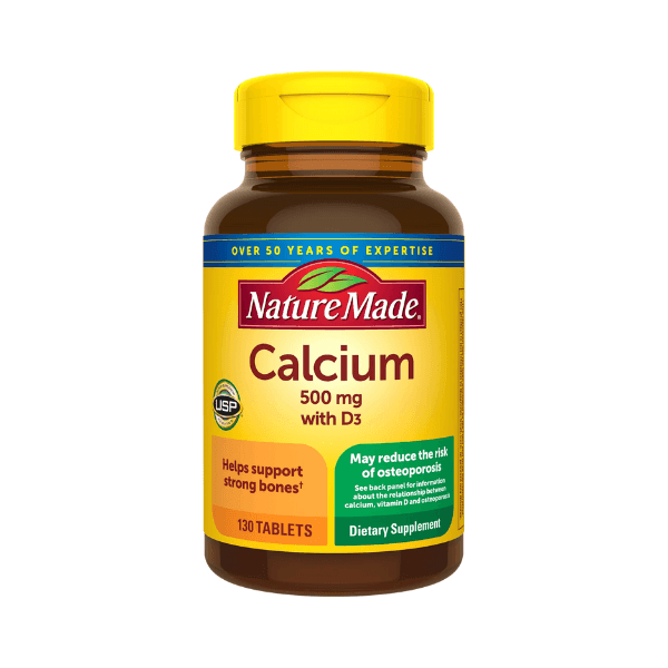 Nature Made Calcium 500 mg with Vitamin D3  130 Tablets