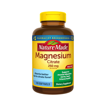 Nature Made Magnesium Citrate 250 mg Softgels