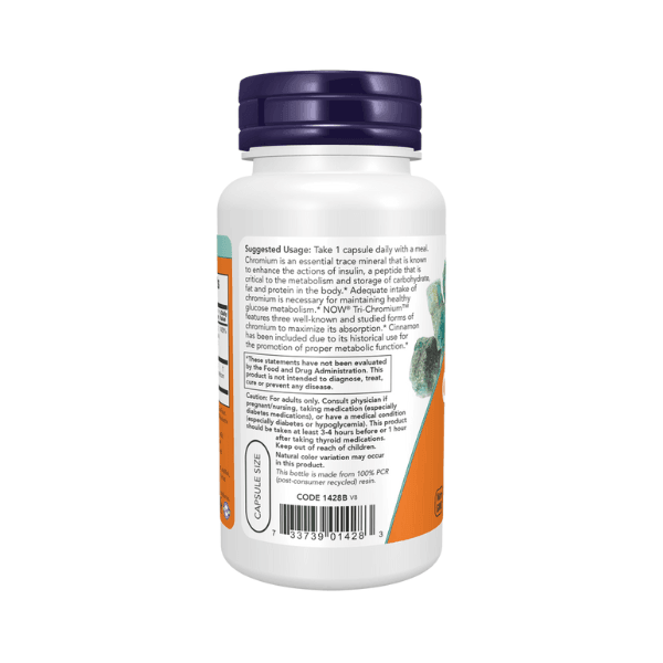 Now Foods Tri-Chromium 500 mcg   90 Veg Capsules Now Foods