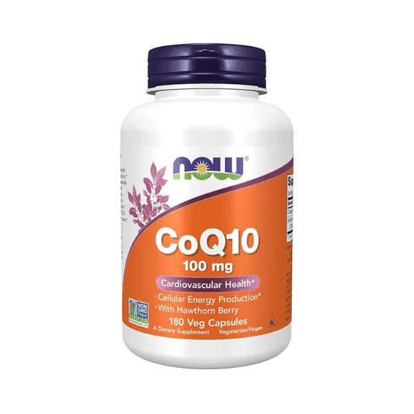 Now Foods, CoQ10, 100 mg, 180 Veg Capsules (Support Heart Health)