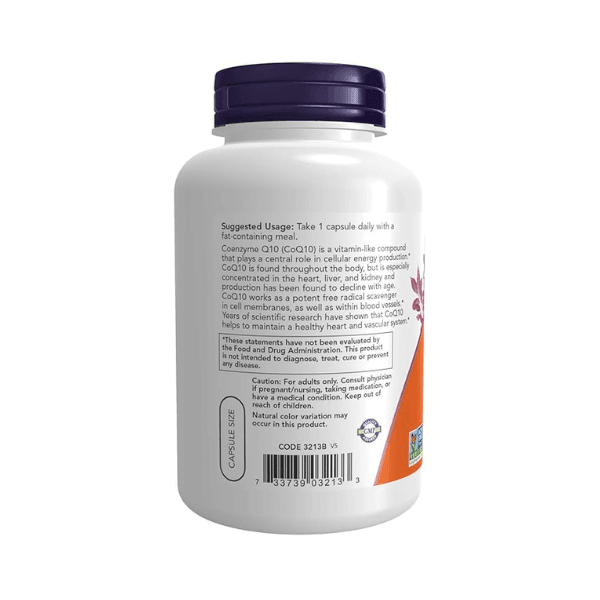 Now Foods, CoQ10, 100 mg, 180 Veg Capsules (Support Heart Health)