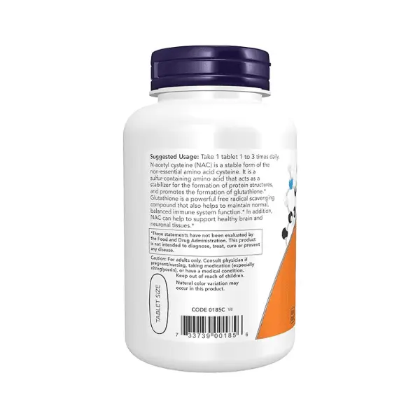 Now Foods N - Acetyl Cysteine NAC 1000 Mg Free Radical Protection Tablets - Pack of 120 Count Now Foods