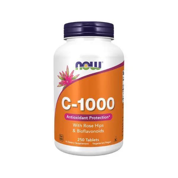 Now Foods Vitamin C-1000 250 Tablets With Rose Hips Now Foods