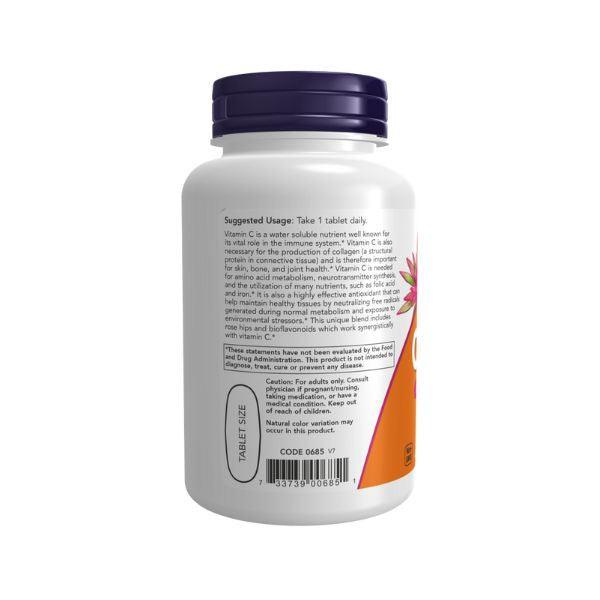 Now Foods Vitamin C-1000 250 Tablets With Rose Hips