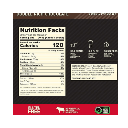 Optimum Nutrition (ON) Gold Standard 100% Whey (2 lbs/907 g) Optimum Nutrition