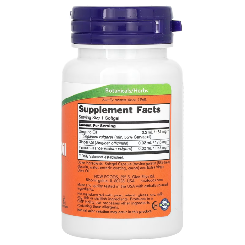 Now Foods, Oregano Oil, 90 count Softgels Now Foods