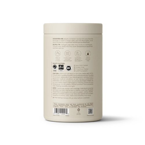 Sports Research Collagen Peptides Powder (16Oz)|Grass-Fed, - Unflavored, 1 count, 41 servings
