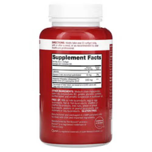 Qunol Mega CoQ10 Ubiquinol 100mg - 60 Softgels Qunol