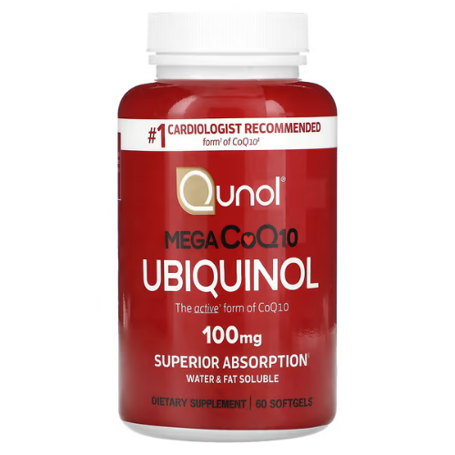 Qunol Mega CoQ10 Ubiquinol 100mg - 60 Softgels Qunol