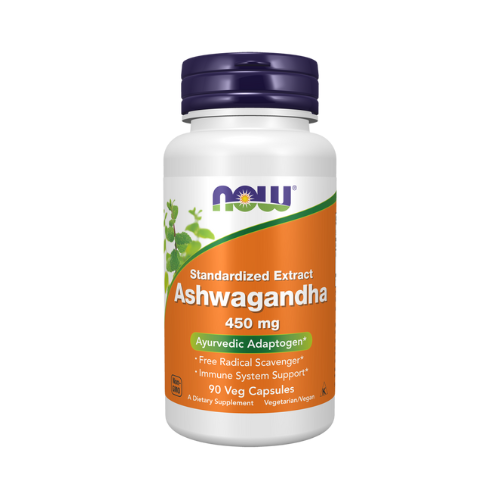 NOW Foods Ashwagandha,Standardized Extract 450 mg 90 Veg Capsules Now Foods