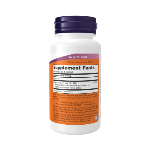Now Foods Royal Jelly 1000mg, 60 Softgels Now Foods