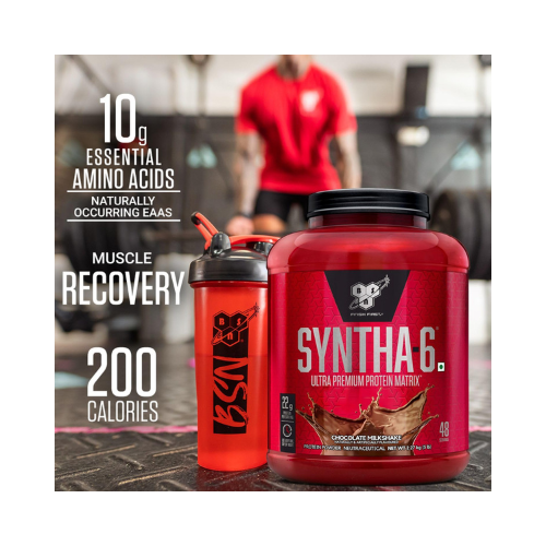 BSN Syntha 6 Protein Powder - 5 lbs, 2.27 kg (Chocolate Milkshake) BSN