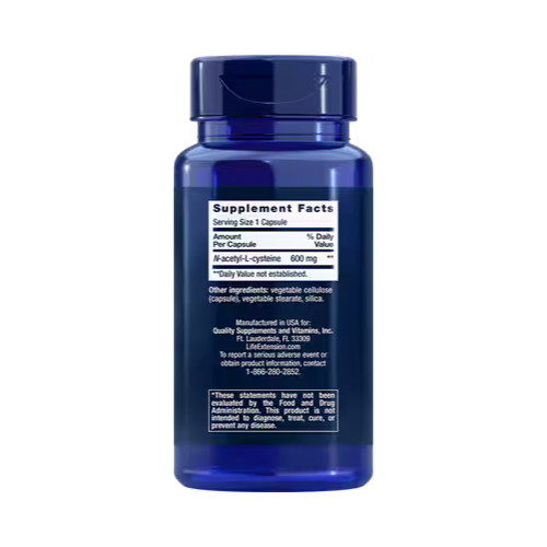 Life Extension NAC 600mg - 60 Capsules