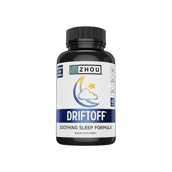 ZHOU DRIFTOFF Natural Sleep Aid with Valerian Root - 60 Veggie Caps